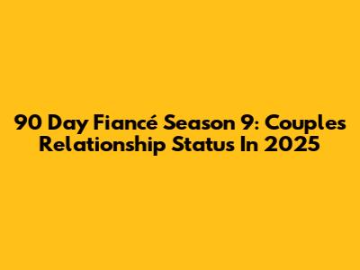 90 Day Fiancé Season 9: Couples' Relationship Status In 2025