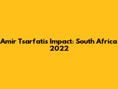 Amir Tsarfati's Impact: South Africa 2022