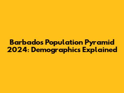 Barbados Population Pyramid 2024: Demographics Explained