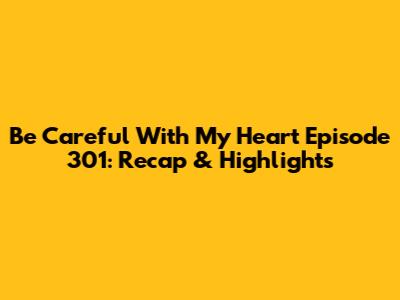 Be Careful With My Heart Episode 301: Recap & Highlights