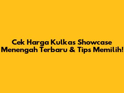 Cek Harga Kulkas Showcase Menengah Terbaru & Tips Memilih!