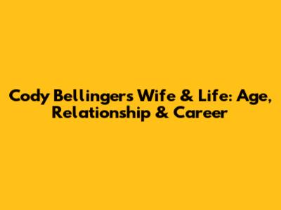 Cody Bellinger's Wife & Life: Age, Relationship & Career
