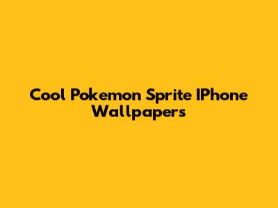Cool Pokemon Sprite IPhone Wallpapers