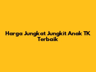 Harga Jungkat Jungkit Anak TK Terbaik