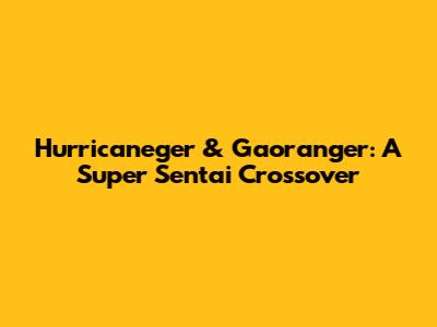 Hurricaneger & Gaoranger: A Super Sentai Crossover