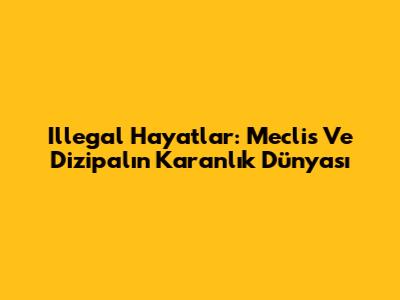 Illegal Hayatlar: Meclis Ve Dizipal'ın Karanlık Dünyası