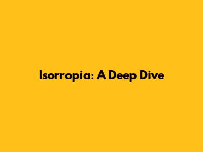 Isorropia: A Deep Dive