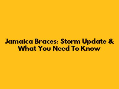 Jamaica Braces: Storm Update & What You Need To Know