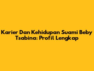 Karier Dan Kehidupan Suami Beby Tsabina: Profil Lengkap