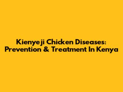 Kienyeji Chicken Diseases: Prevention & Treatment In Kenya