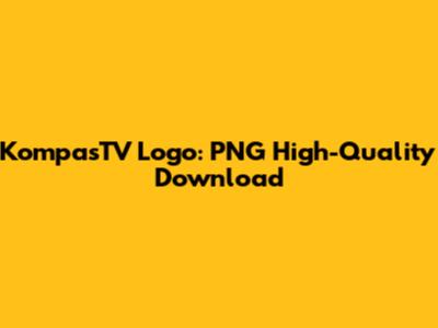KompasTV Logo: PNG High-Quality Download