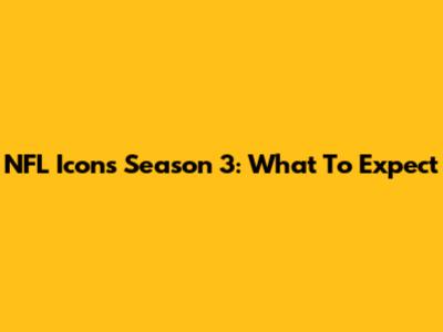 NFL Icons Season 3: What To Expect