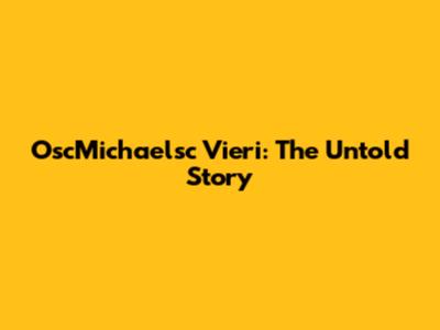 OscMichaelsc Vieri: The Untold Story