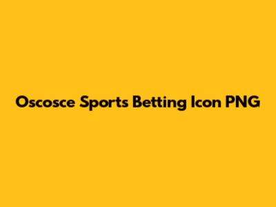 Oscosce Sports Betting Icon PNG