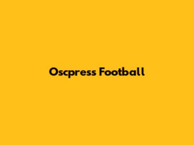 Oscpress Football