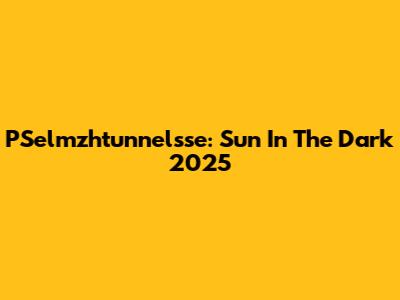 PSelmzhtunnelsse: Sun In The Dark 2025