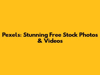 Pexels: Stunning Free Stock Photos & Videos