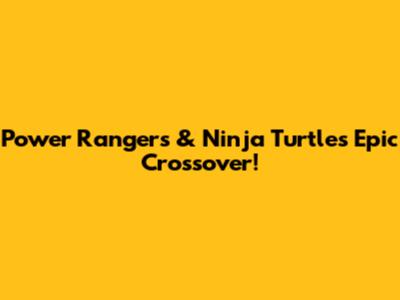 Power Rangers & Ninja Turtles Epic Crossover!