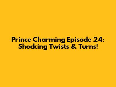 Prince Charming Episode 24: Shocking Twists & Turns!