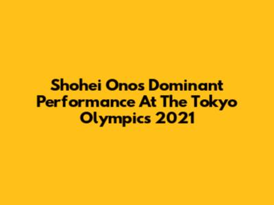 Shohei Ono's Dominant Performance At The Tokyo Olympics 2021