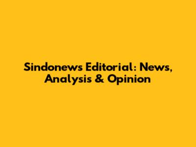 Sindonews Editorial: News, Analysis & Opinion