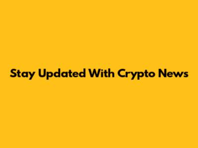 Stay Updated With Crypto News