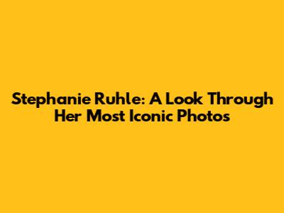 Stephanie Ruhle: A Look Through Her Most Iconic Photos