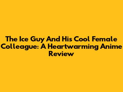 The Ice Guy And His Cool Female Colleague: A Heartwarming Anime Review