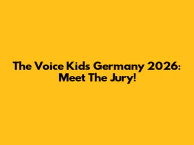 The Voice Kids Germany 2026: Meet The Jury!