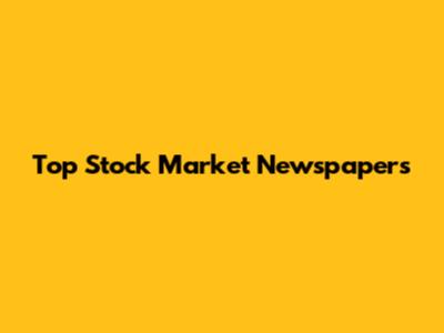 Top Stock Market Newspapers