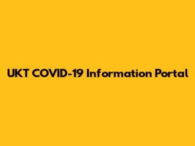 UKT COVID-19 Information Portal