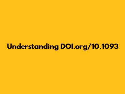 Understanding DOI.org/10.1093