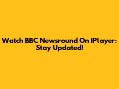 Watch BBC Newsround On IPlayer: Stay Updated!