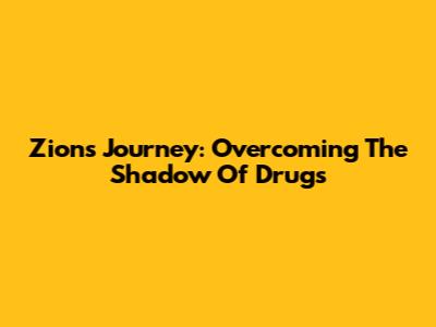 Zion's Journey: Overcoming The Shadow Of Drugs